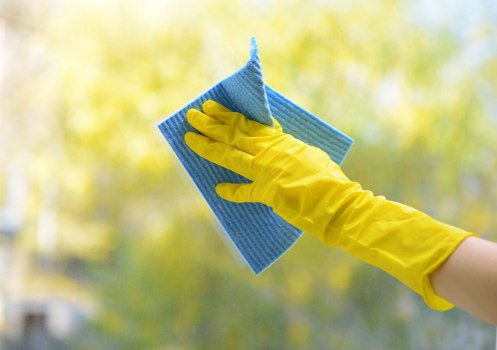 Customer service representative reviewing a carpet cleaning complaint