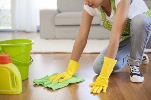 Careful drying process after rug cleaning in Harefield